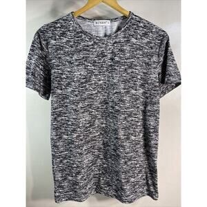 Kuyigo Black And White Static T-shirt Size Men's Small 38" Chest